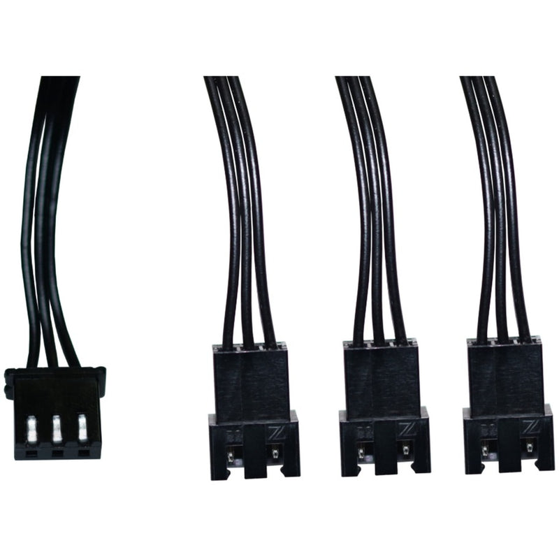 Afbeelding laden in galerijviewer, Alphacool digital rgb led y-kabel 3-weg met jst male connector (zwart, 60cm)
