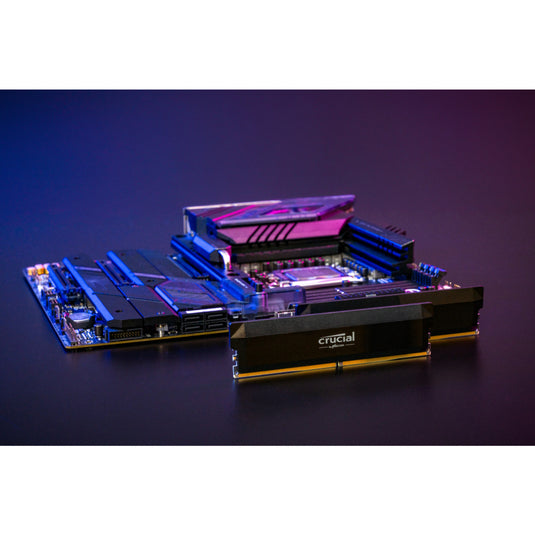 Crucial 32 gb ddr5-6000 (2x 16 gb) dual-kit werkgeheugen (zwart, cp2k16g60c36u5b, pro oc, xmp 3.0, expo)