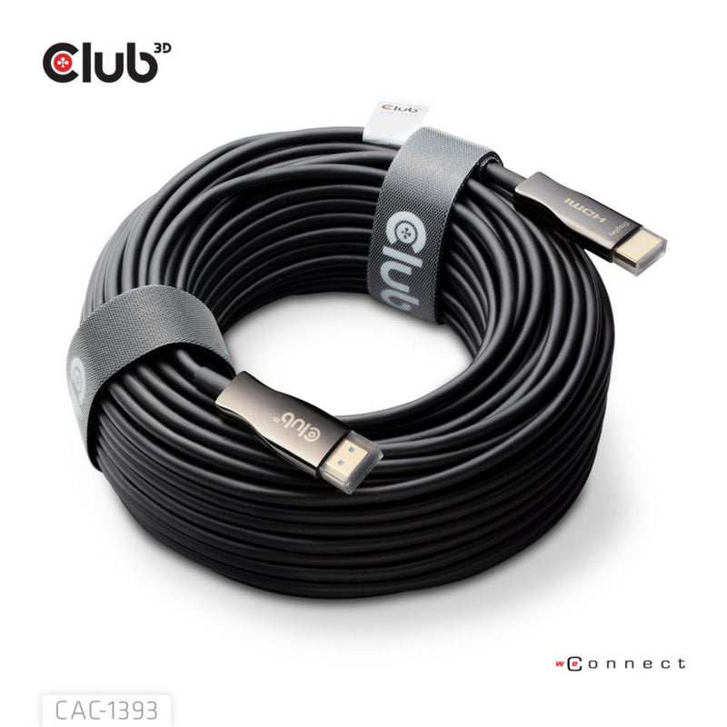 Afbeelding laden in galerijviewer, Club 3d hdmi hybride aoc kabel (zwart, 50 meter)
