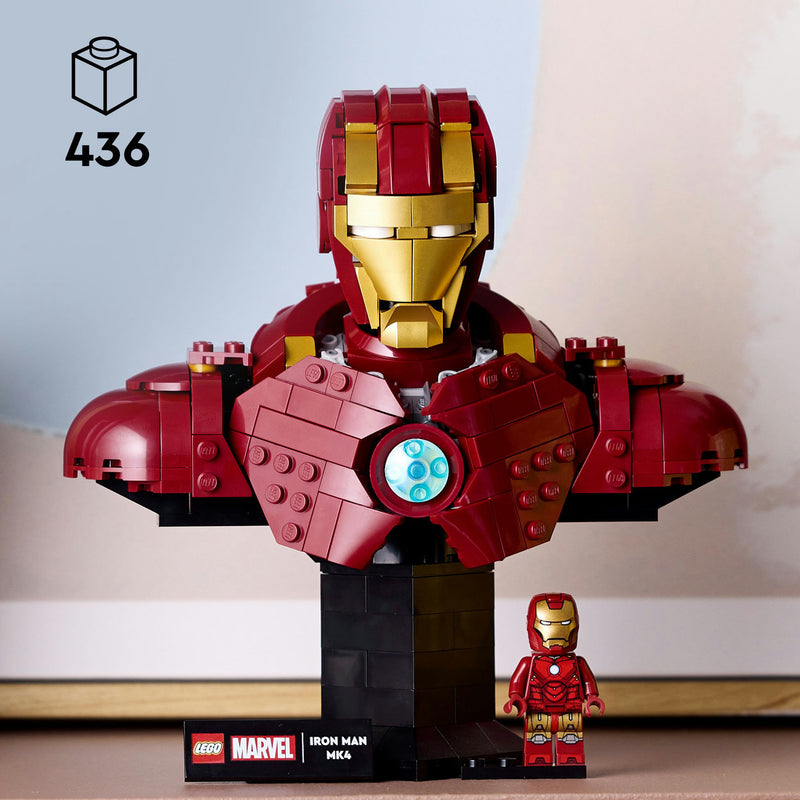 Afbeelding laden in galerijviewer, Lego marvel - iron man mk4 buste constructiespeelgoed (76327)
