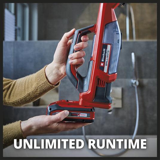 Einhell accu raamreiniger brillianto (rood, accu en lader niet inbegrepen)