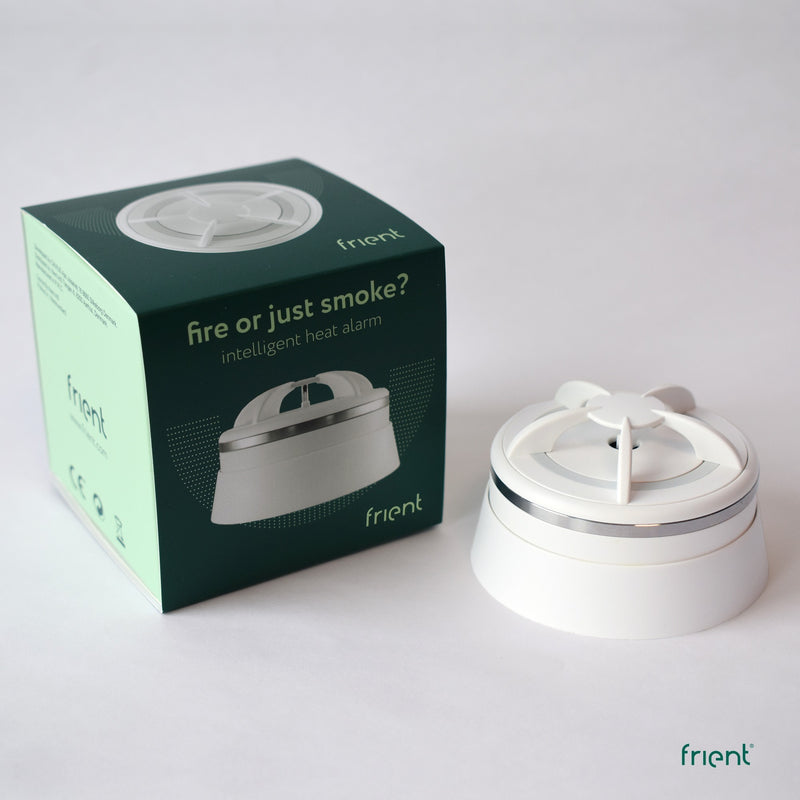 Afbeelding laden in galerijviewer, Frient intelligent heat alarm melder (wit, zigbee 3.0)
