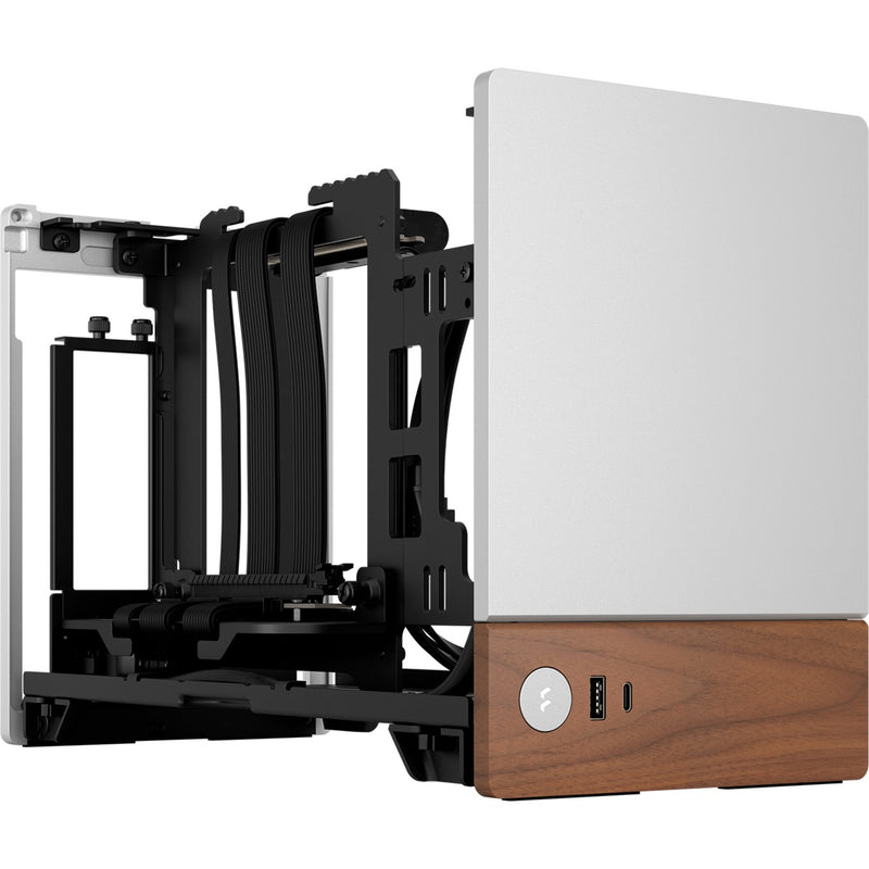 Afbeelding laden in galerijviewer, Fractal design terra mini tower behuizing (zilver houtkleur | 1x usb-a | 1x usb-c)
