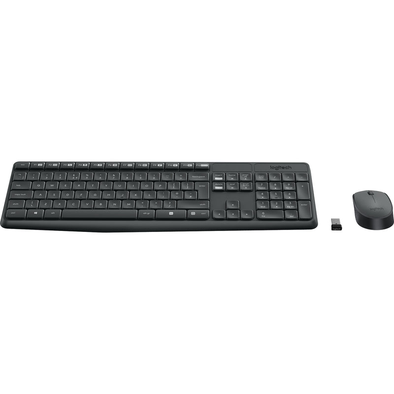 Afbeelding laden in galerijviewer, Logitech mk235 draadloze desktopset (zwart, us-international lay-out (qwerty))
