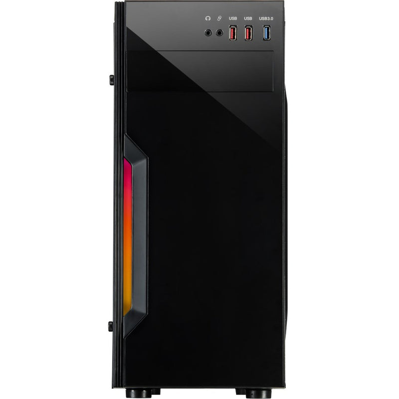 Afbeelding laden in galerijviewer, Inter-tech b-42 rgb midi tower behuizing (zwart | 3x usb-a | rgb | window)
