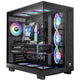Thermaltake view 380 xl tg argb midi tower behuizing (zwart | 2x usb-a | 1x usb-c | rgb | tempered glass)