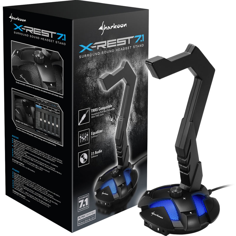 Afbeelding laden in galerijviewer, Sharkoon x-rest 7.1 houder (zwart)
