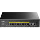 Cudy 8-gbe poe+ switch with 2 uplink gbe (zwart)
