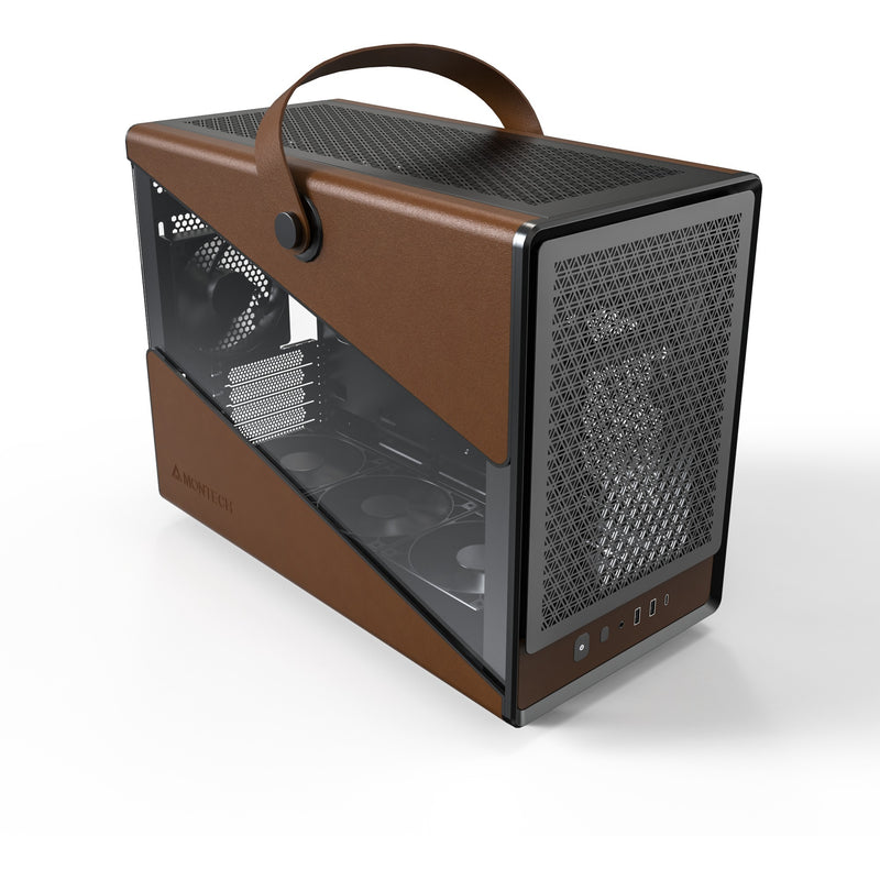 Afbeelding laden in galerijviewer, Montech heritage midi tower behuizing (zwart beige | 2x usb-a | 1x usb-c)
