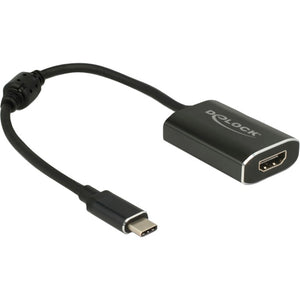 Delock usb-c naar hdmi adapter (donkergrijs, 4k 60hz)