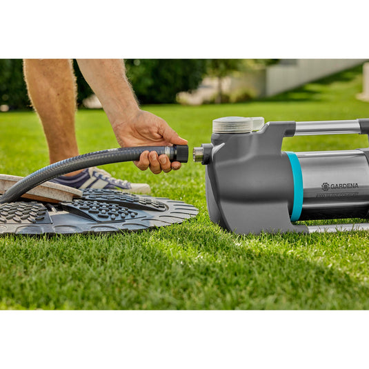 Gardena besproeiingspomp 6300 silentcomfort (donkergrijs roestvrij staal, 1050 watt | bluetooth)