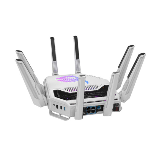 Asus rog rapture gt-be19000ai router (wit zwart)