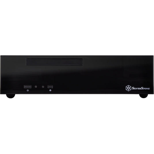 Silverstone sst-ml09b htpc behuizing (zwart | 2x usb-a)