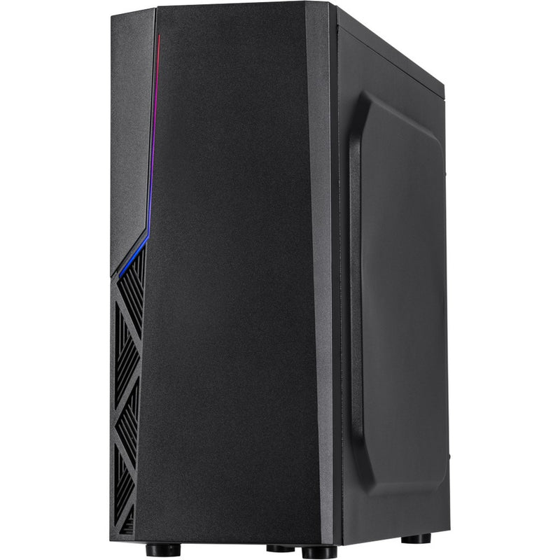 Afbeelding laden in galerijviewer, Inter-tech b-02 rgb midi tower behuizing (zwart | 3x usb-a | rgb | window)

