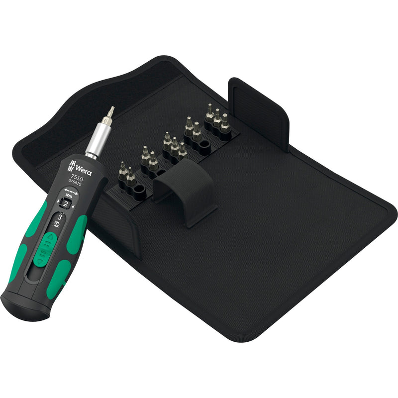Afbeelding laden in galerijviewer, Wera 7510 14 safe-torque speed gereedschapsset voor hardmetalen wisselplaatjes schroevendraaier (zwart groen, 14‑delig)
