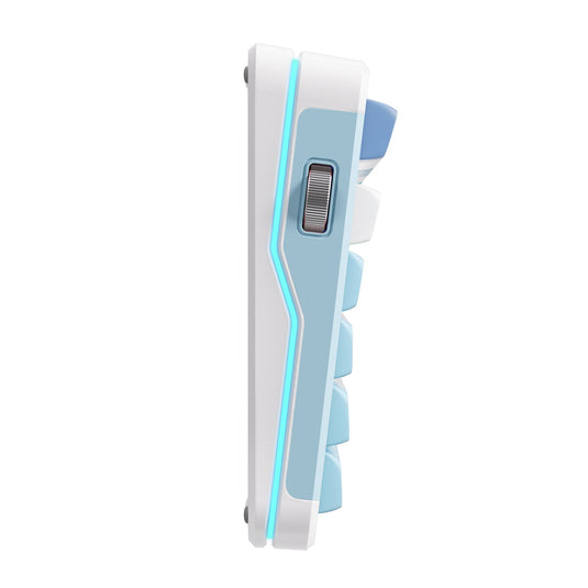 Mchose x75 v2 blue whale sea custom mechanical rgb toetsenbord (wit, us lay-out (qwerty), swk whale sea, 75%, rgb, hot swap, double-shot pbt, draadloos | bluetooth | usb-c)