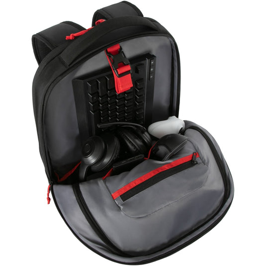 Targus 17.3” strike ii gaming backpack rugzak (zwart)