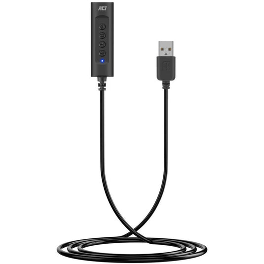 Act connectivity usb-a externe geluidskaart (zwart)