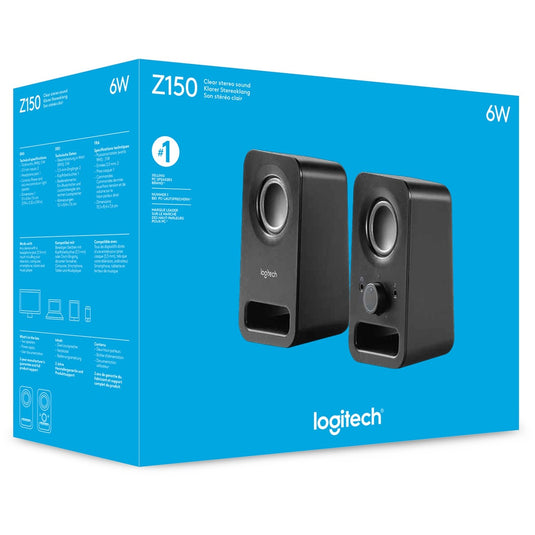 Luidsprekersysteem logitech z150 zwart 2 luidsprekers