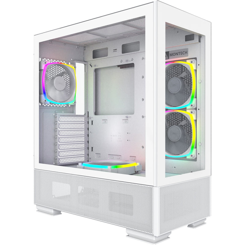 Afbeelding laden in galerijviewer, Montech sky two midi tower behuizing (wit | 2x usb-a | 1x usb-c | window)
