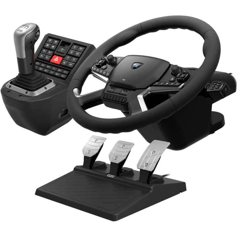 Afbeelding laden in galerijviewer, Hori force feedback truck control system simulatorset (zwart zilver)
