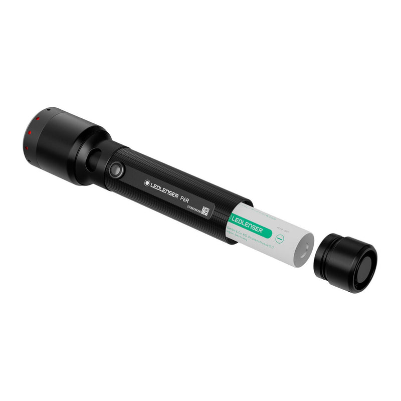 Afbeelding laden in galerijviewer, Ledlenser p6r zaklamp (zwart, 1200 lm, 6000-7500k)
