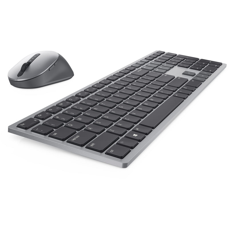 Afbeelding laden in galerijviewer, Dell premier multi-device draadloos toetsenbord en draadloze muis - km7321w desktopset (grijs, us lay-out (qwerty), 100%, bluetooth 5.0, dpi:1000 - 4000)
