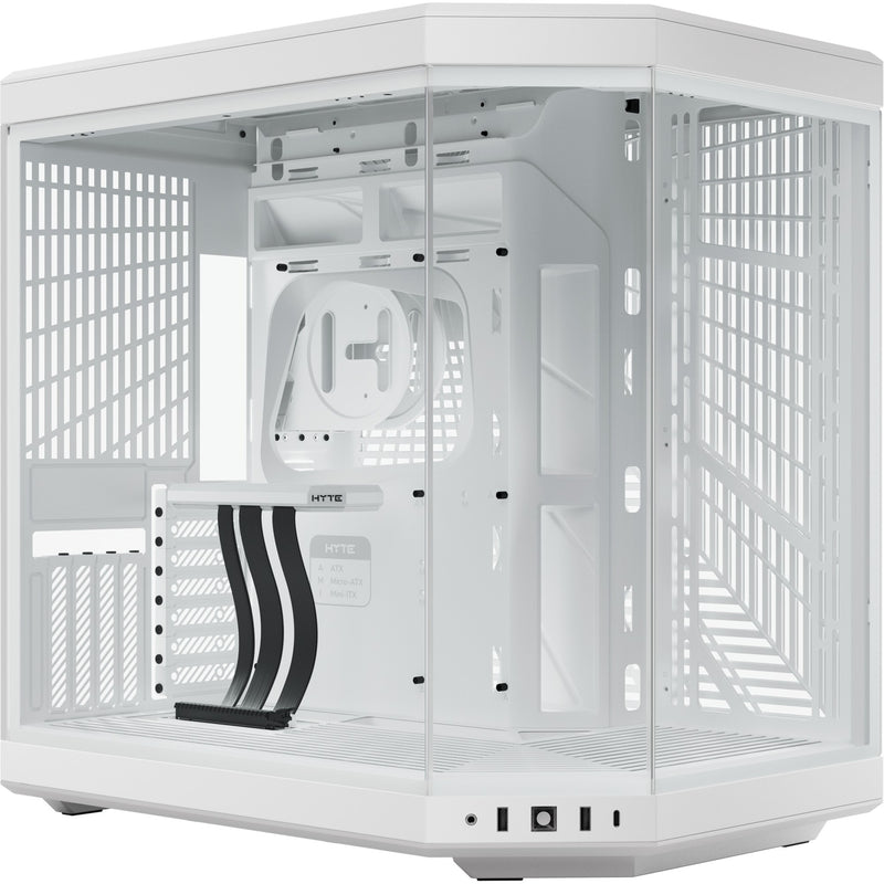 Afbeelding laden in galerijviewer, Hyte y70 midi tower behuizing (wit | 2x usb-a | 1x usb-c | tempered glass)
