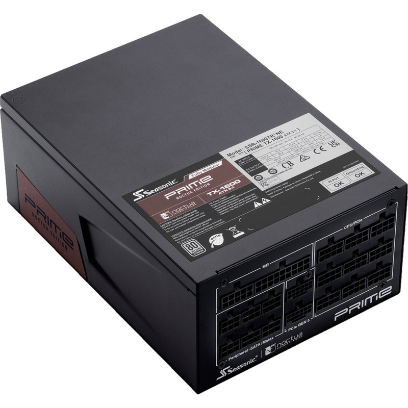 Afbeelding laden in galerijviewer, Noctua prime tx-1600 edition modulaire 1600 watt voeding (zwart, 2x 12vhpwr, 6x pcie)
