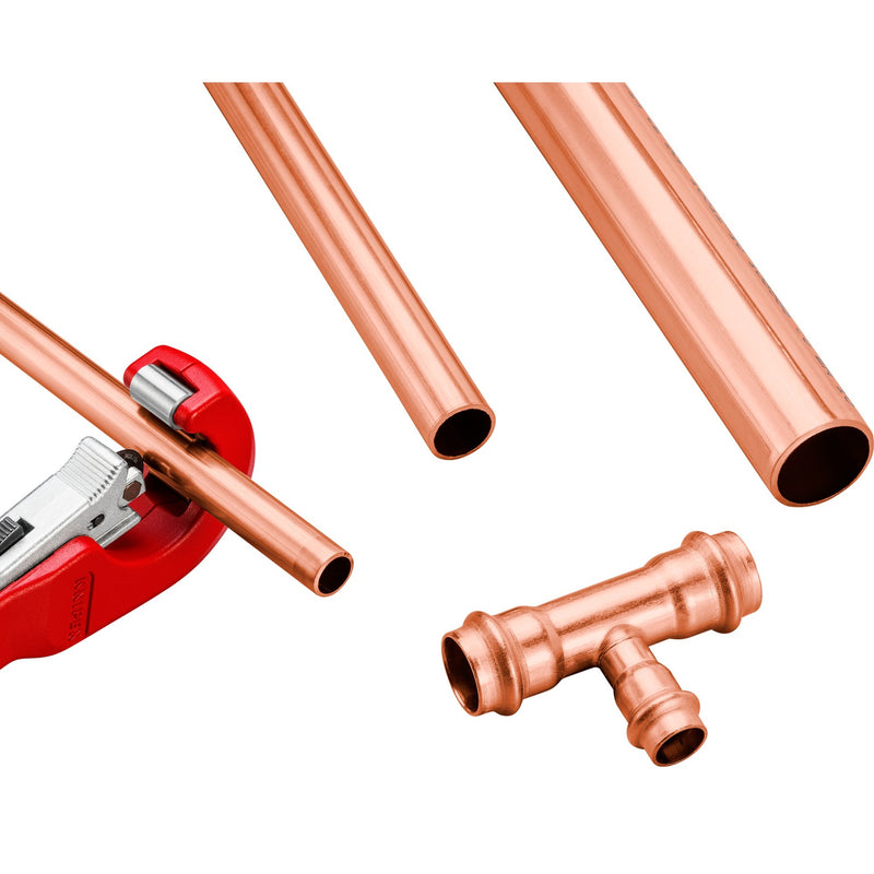 Afbeelding laden in galerijviewer, Knipex buissnijder tubix 90 31 02 bk pijpsnijder (rood, ø 6 - 35mm)
