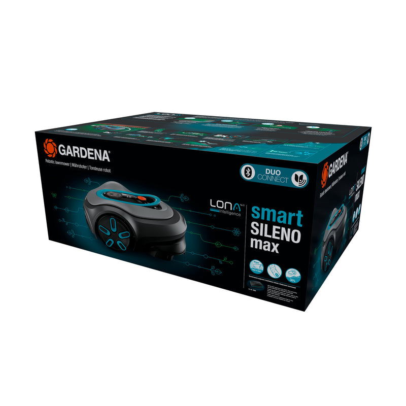 Afbeelding laden in galerijviewer, Gardena smart sileno max 1500 m² robotmaaier (grijs turquoise, 19903-26)
