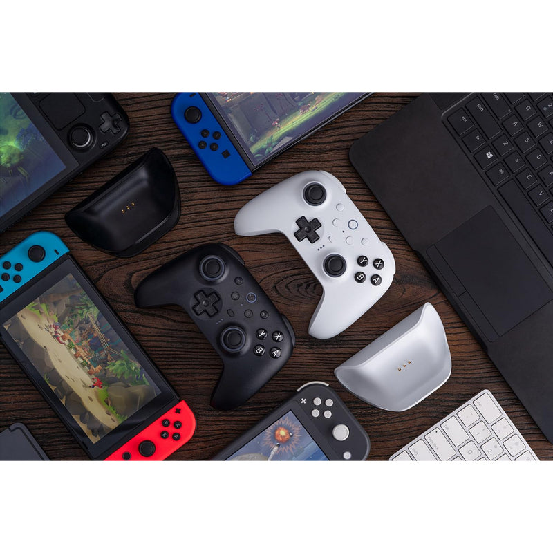 Afbeelding laden in galerijviewer, 8bitdo ultimate 2 bluetooth controller (wit, pc, switch 2, bluetooth usb-c 2.4 ghz)
