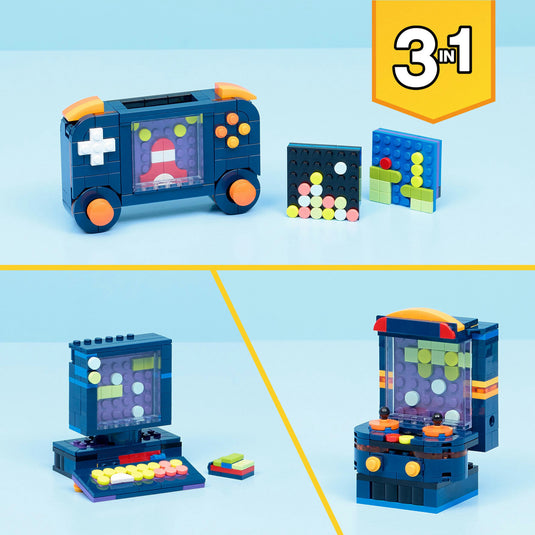 Lego ® creator 3in1 retro spelcomputer speelgoedmodel - bouw om tot desktop of speelautomaat - 31380