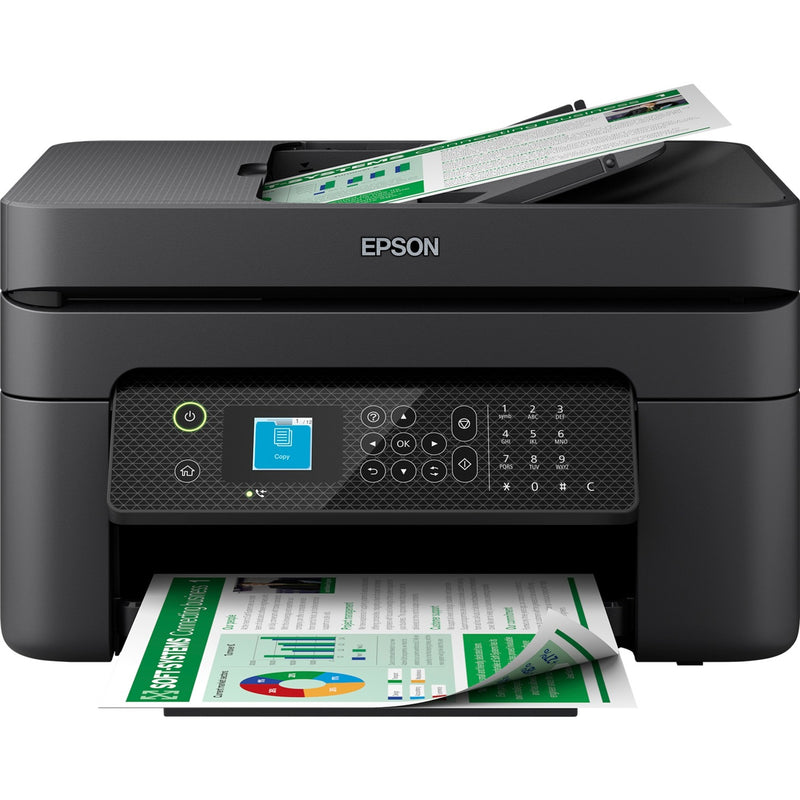 Afbeelding laden in galerijviewer, Epson workforce wf-2930dwf all-in-one inkjetprinter met faxfunctie (zwart, scannen, kopiëren, faxen, wi-fi)
