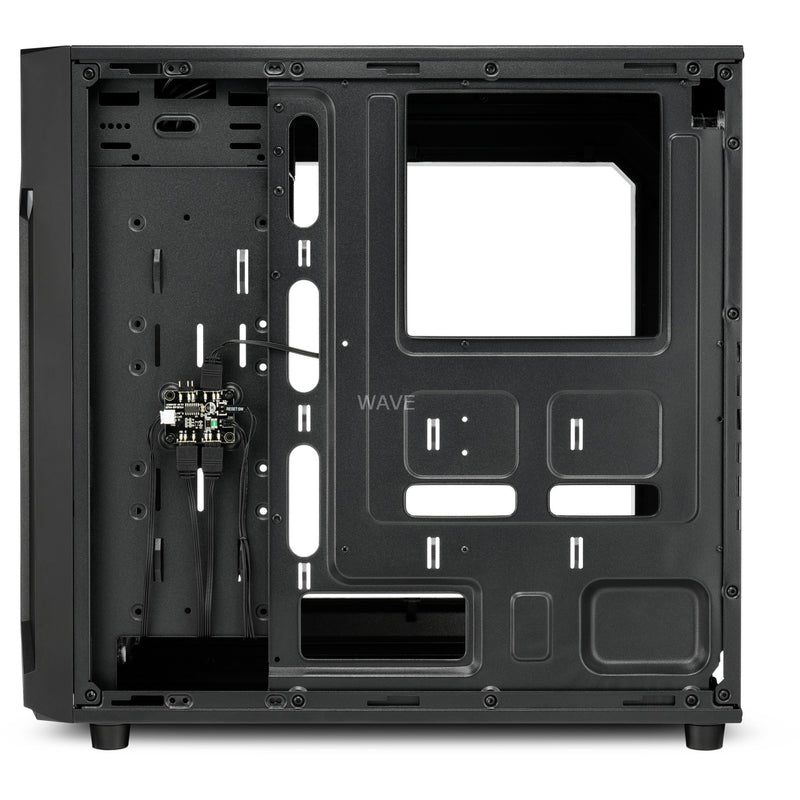 Afbeelding laden in galerijviewer, Sharkoon vg6-w rgb midi tower behuizing (zwart | 4x usb-a | rgb | window)
