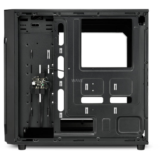 Sharkoon vg6-w rgb midi tower behuizing (zwart | 4x usb-a | rgb | window)