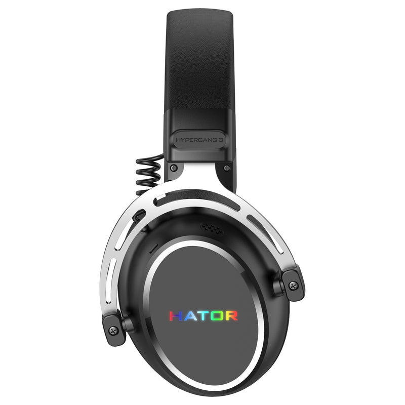 Afbeelding laden in galerijviewer, Hator hypergang 3 wireless over-ear gaming headset (zwart, rgb, 2.4ghz bluetooth usb)

