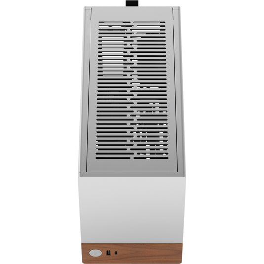 Fractal design terra mini tower behuizing (zilver houtkleur | 1x usb-a | 1x usb-c)