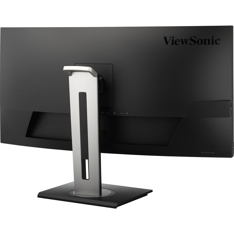 Afbeelding laden in galerijviewer, Viewsonic uwqhd curved docking monitor vg3456c 34 ultrawide (zwart (mat), 2x hdmi, 1x displayport, usb-a, usb-b, usb-c, lan, audio)
