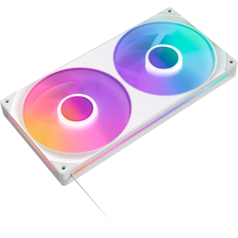 Afbeelding laden in galerijviewer, Nzxt f280 rgb core case fans (wit, 2 stuks, 280 x 140 x 26 mm)
