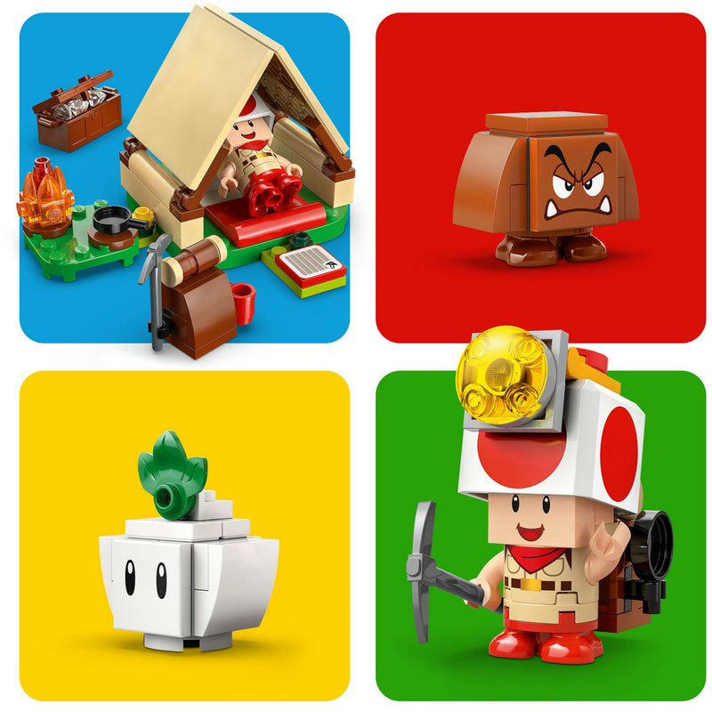 Afbeelding laden in galerijviewer, Lego super mario - toad-baas' kampeerplaats constructiespeelgoed (72040)
