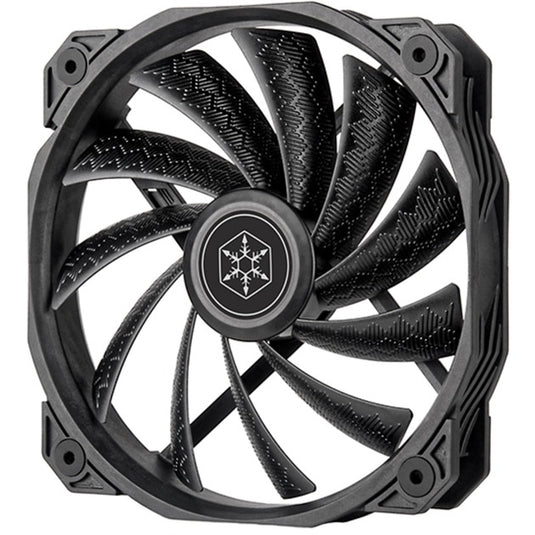 Silverstone shark force 160 case fan (zwart, 160 x 160 x 27 mm, pwm)