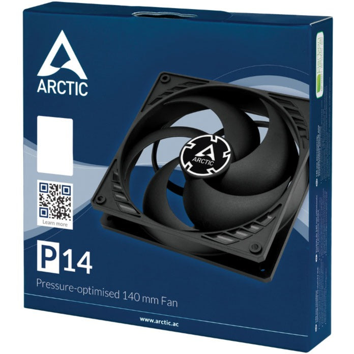 Afbeelding laden in galerijviewer, Arctic p14 case fan (zwart, 140 x 140 x 27 mm)
