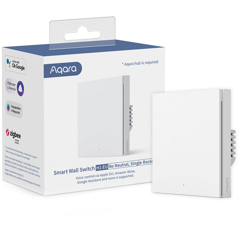 Afbeelding laden in galerijviewer, Aqara smart wall switch - single rocker (without neutral) knop (wit)
