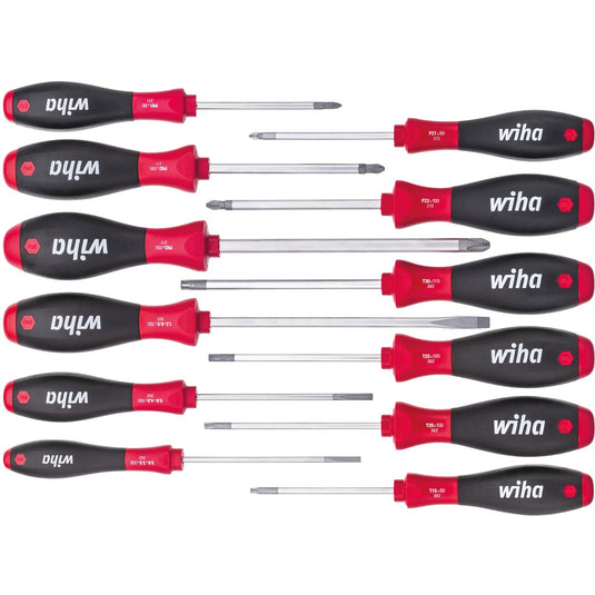 Wiha schroevendraaierset softfinish 41002 (zwart rood)