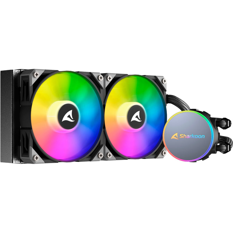 Afbeelding laden in galerijviewer, Sharkoon s70 rgb waterkoeling (zwart, 4-pins pwm fan-connector)

