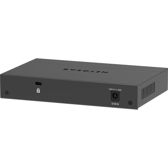 Netgear 5-port gigabit ethernet poe+ unmanaged switch (gs305pp) (zwart)