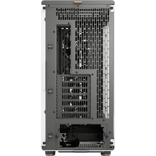 Fractal design north xl rc chalk white tg clear midi tower behuizing (wit houtkleur | 2x usb-a | 1x usb-c | tempered glass)