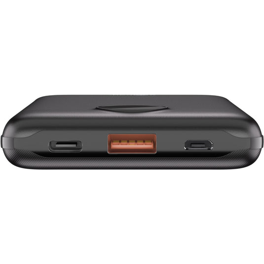 Goobay powerbank compact 10.000 mah (zwart, 10 ah, 1x usb-a, 1x usb-c, power delivery, quick charge)