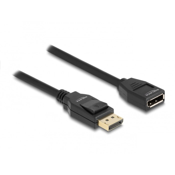 Afbeelding laden in galerijviewer, Delock displayport 1.2 verlengkabel (zwart, 2 meter, 4k 60 hz)
